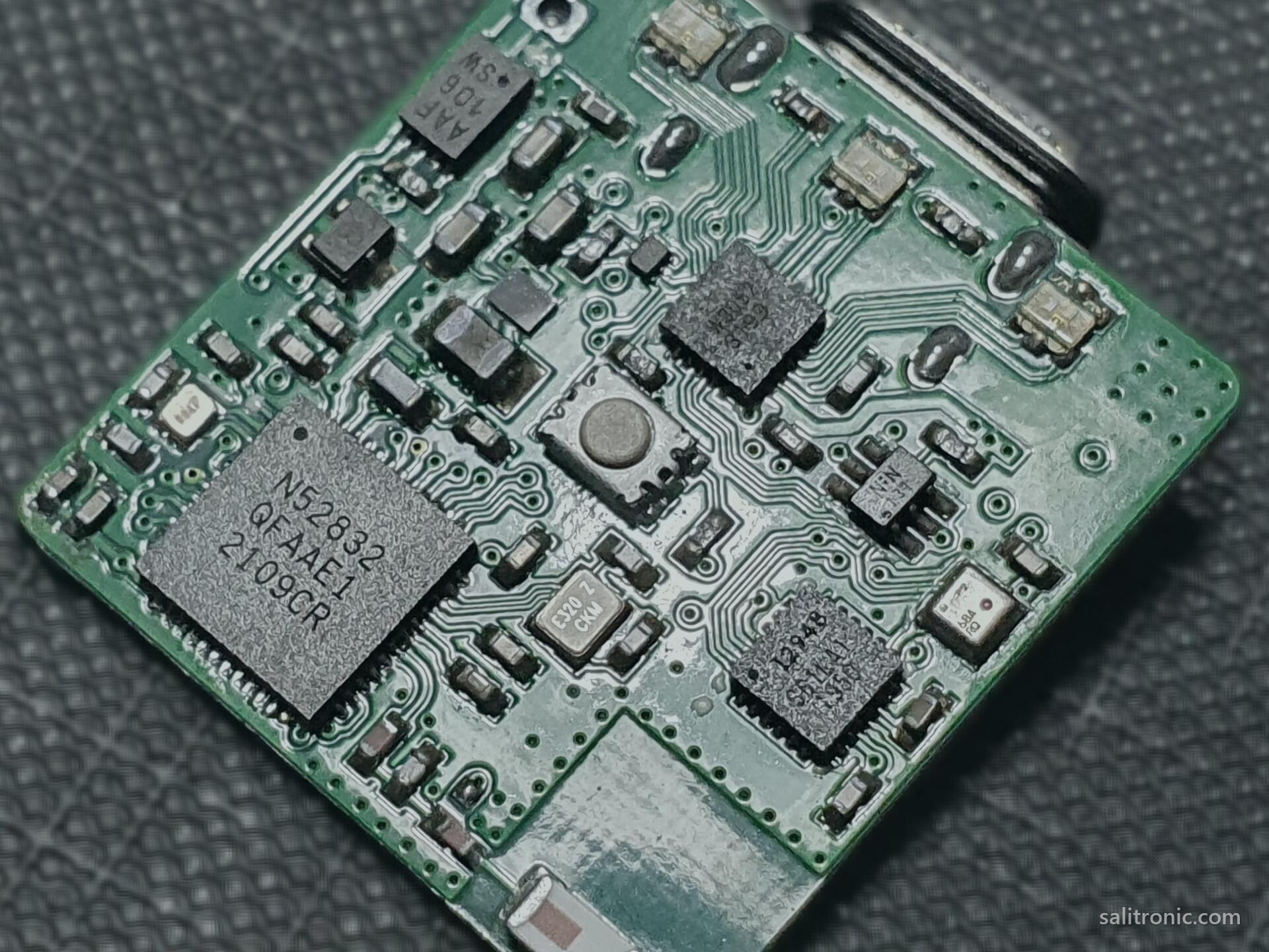 Sensor board running custom firmware