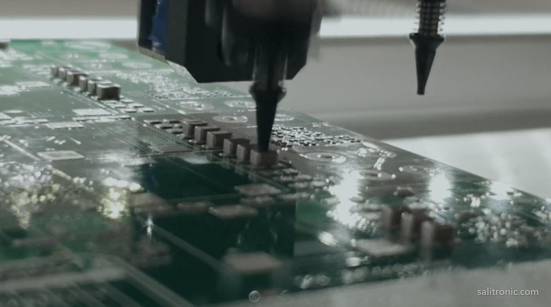 Pick and place line for production test
