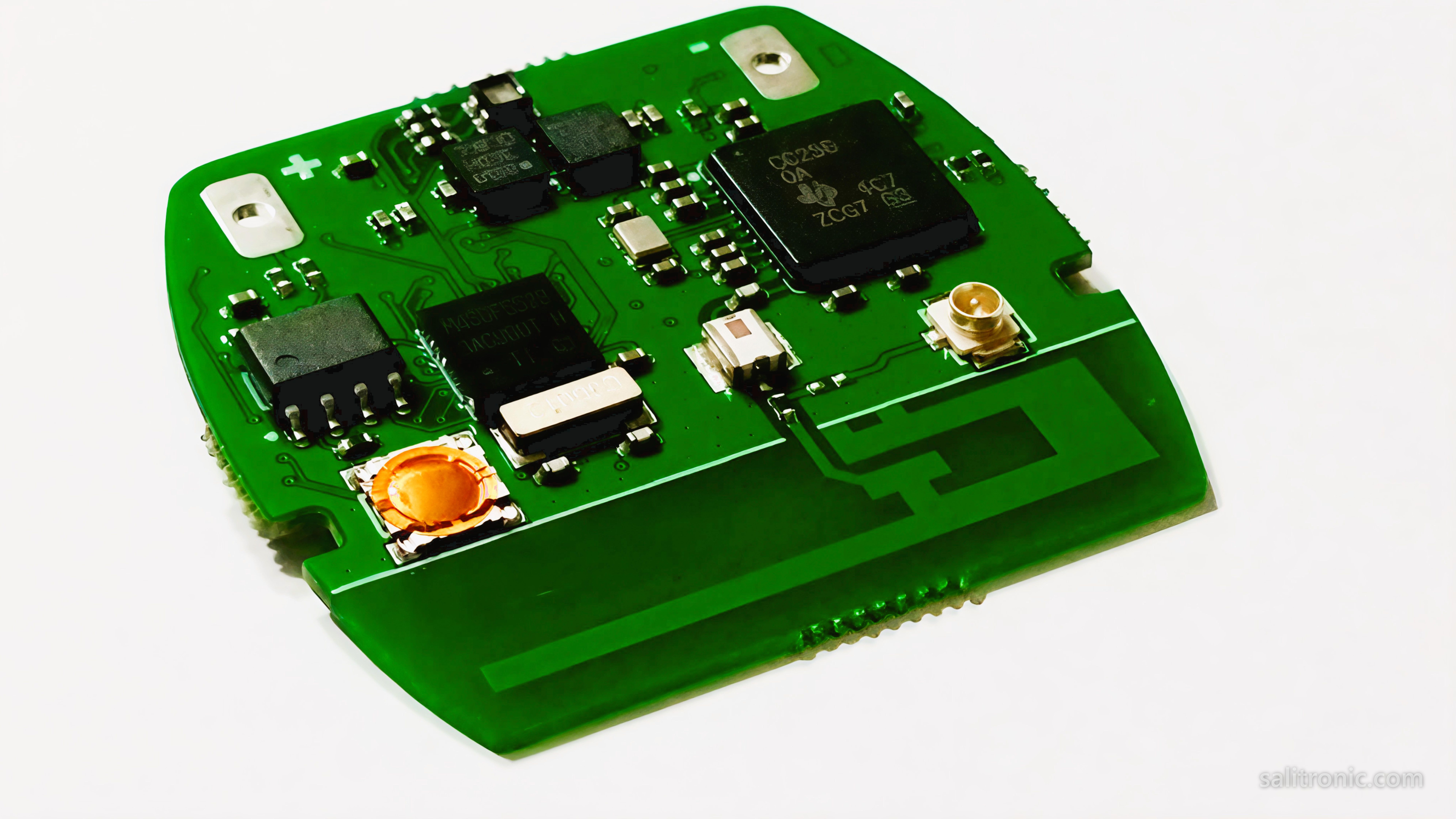 BLE motion activated remote control PCB assembly