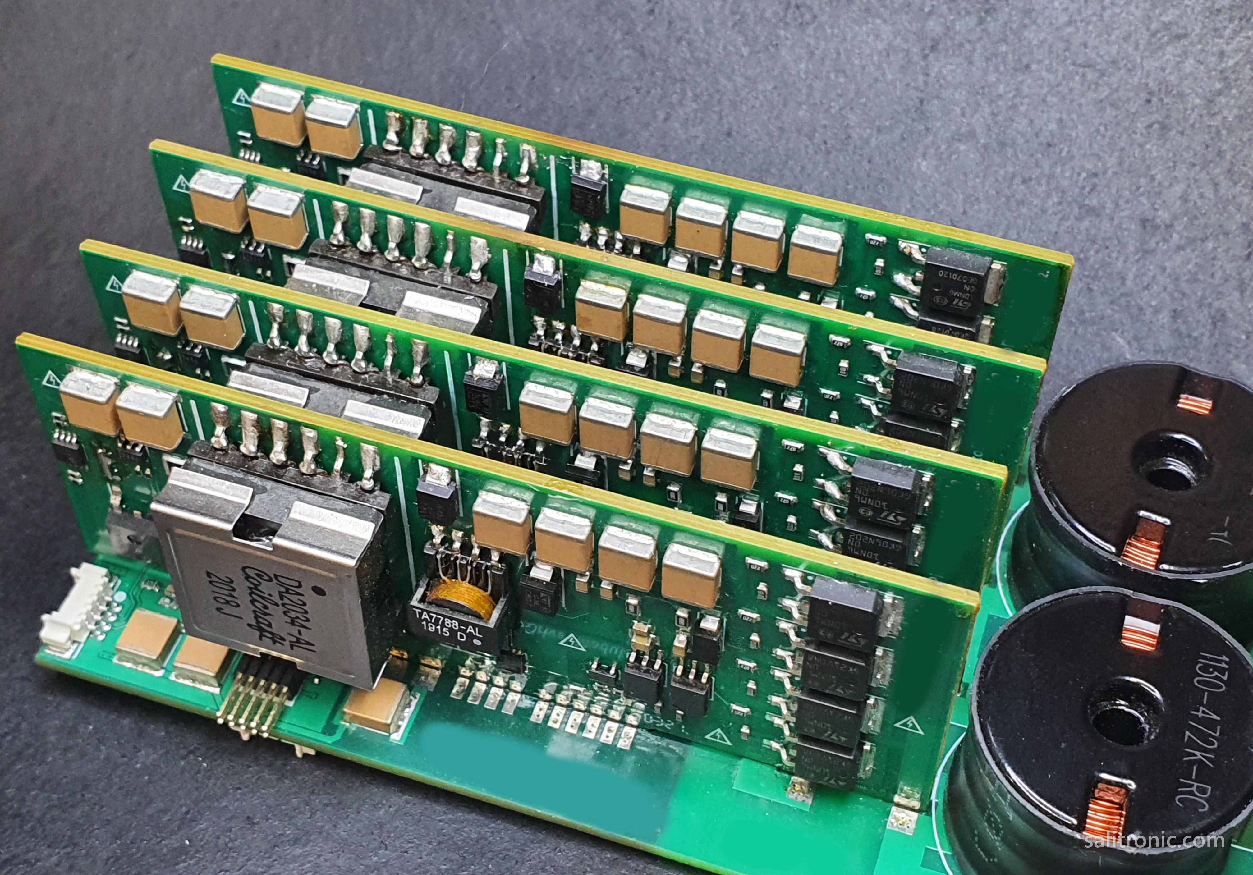 Cascaded H bridge inverter power electronics PCB