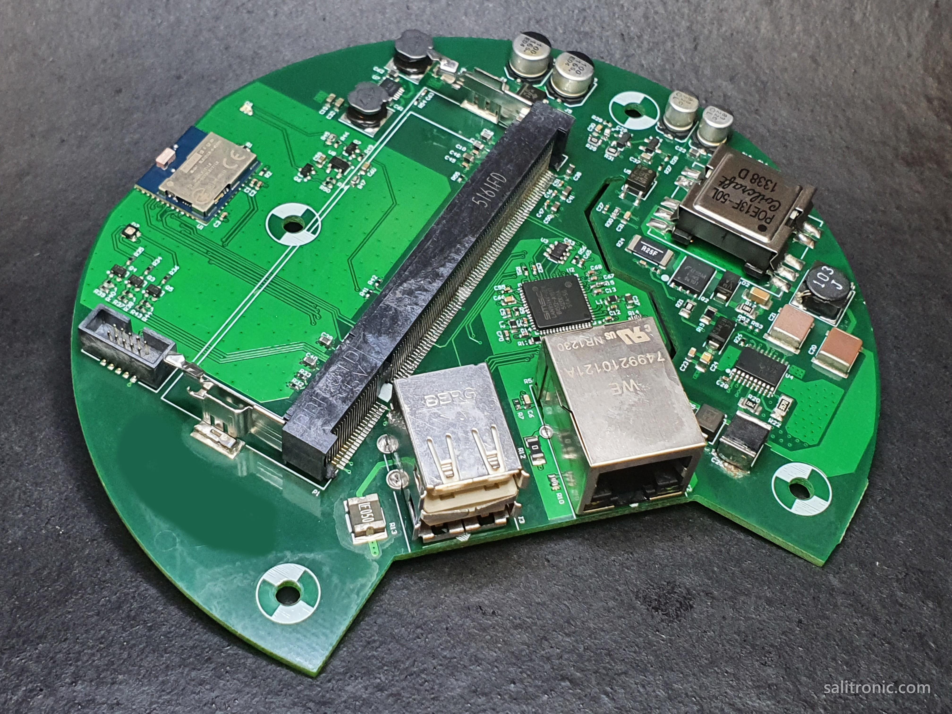 Power over Ethernet asset and building monitor PCB