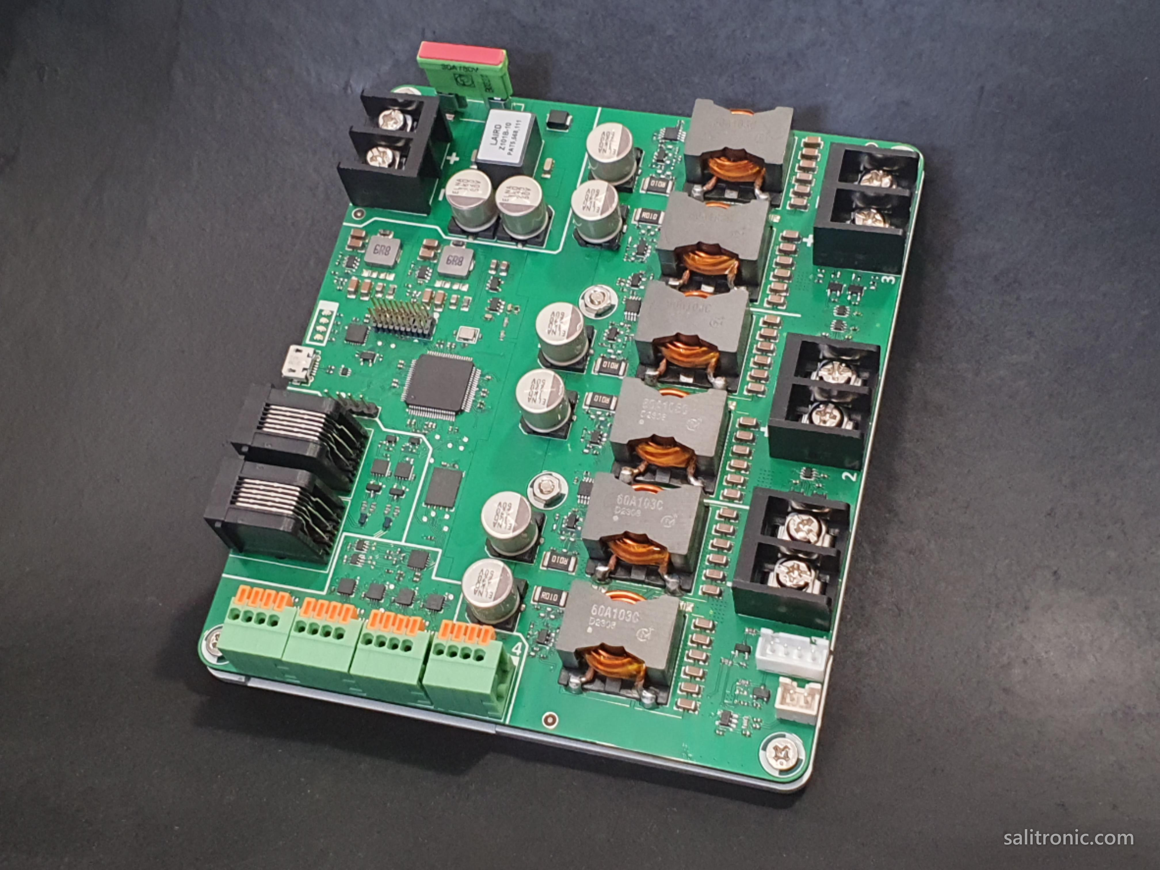 Three channel thermoelectric cooler (TEC) controller PCB