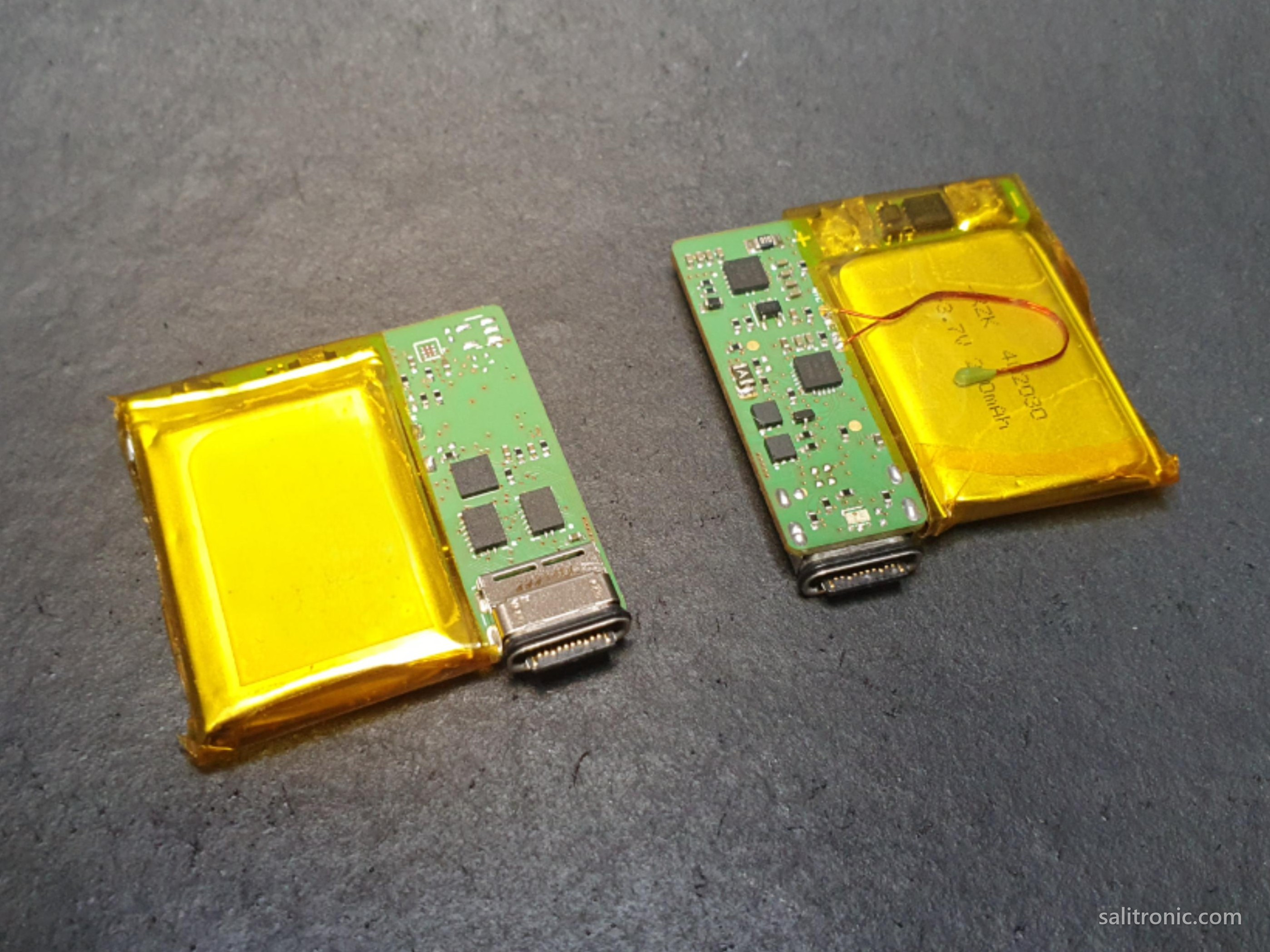 Safety oriented wearable LiPo battery USB-C charging module PCB