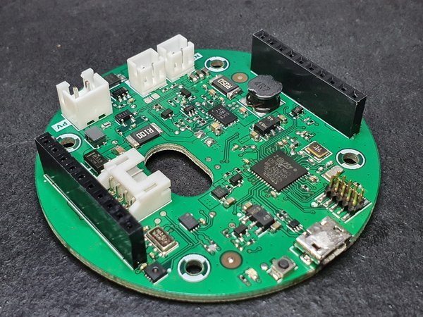 Round NB-IoT crop monitoring sensor PCB with environmental sensors